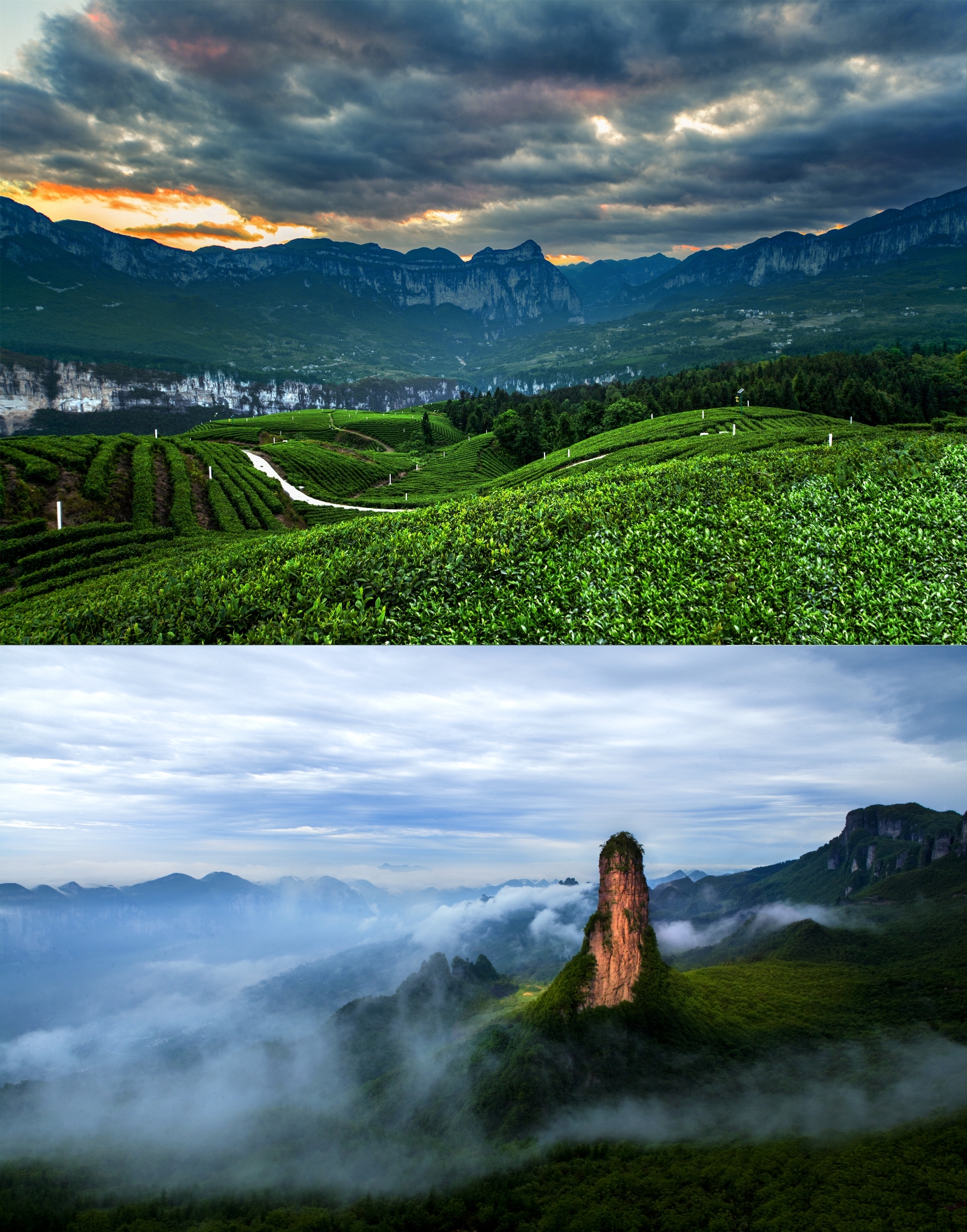 湖北恩施的山水画意境，让我感受到了一种宁静与恬淡