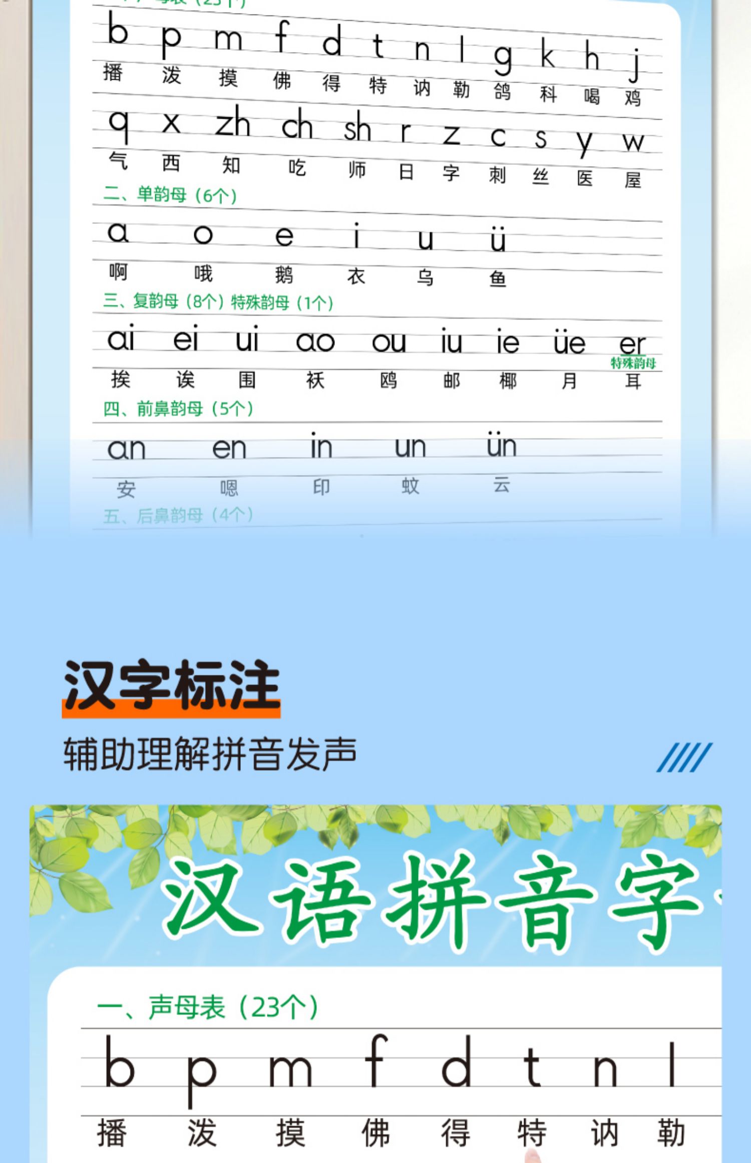 拼音：_拼音声母韵母26个表_拼音字母表26个汉语拼音跟读