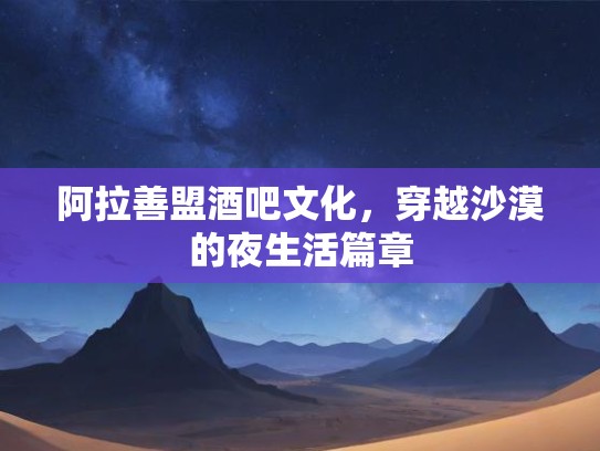 阿拉善盟酒吧文化，穿越沙漠的夜生活篇章