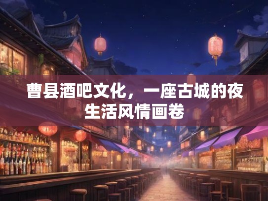 曹县酒吧文化，一座古城的夜生活风情画卷