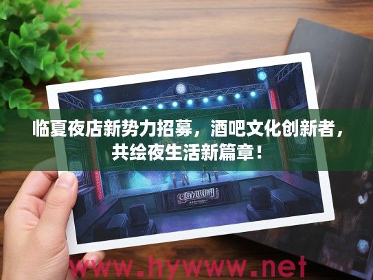 临夏夜店新势力招募,酒吧文化创新者,共绘夜生活新篇章! 临夏夜店新势力招募,酒吧文化创新者,共绘夜生活新篇章!